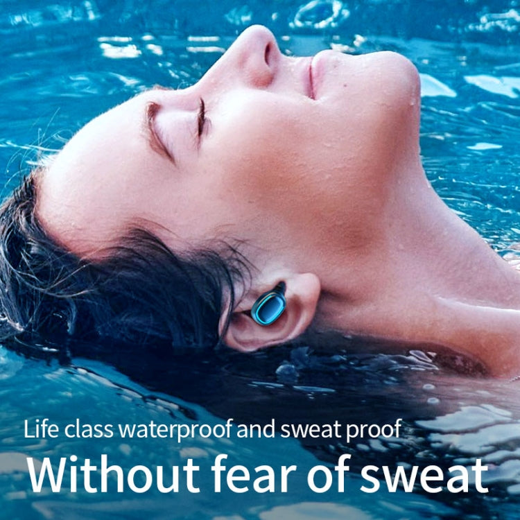 Écouteurs Bluetooth sans fil C1 Bluetooth 5.0 TWS à affichage numérique tactile avec boîtier de chargement, cheminée circulaire
